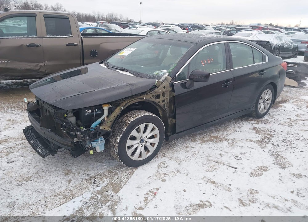 2016 SUBARU LEGACY 2.5I PREMIUM VIN: 4S3BNAE66G3008190