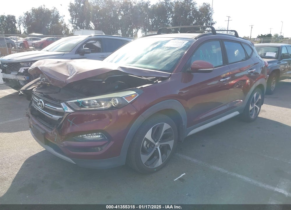 2017 HYUNDAI TUCSON LIMITED VIN: KM8J33A27HU498615