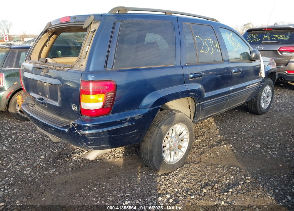 2002 JEEP GRAND CHEROKEE VIN: 1J8GW58N22C231325