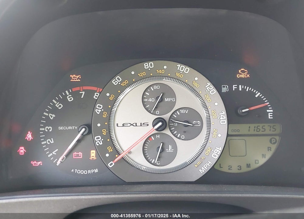 2001 LEXUS IS 300 VIN: JTHBD182610018639