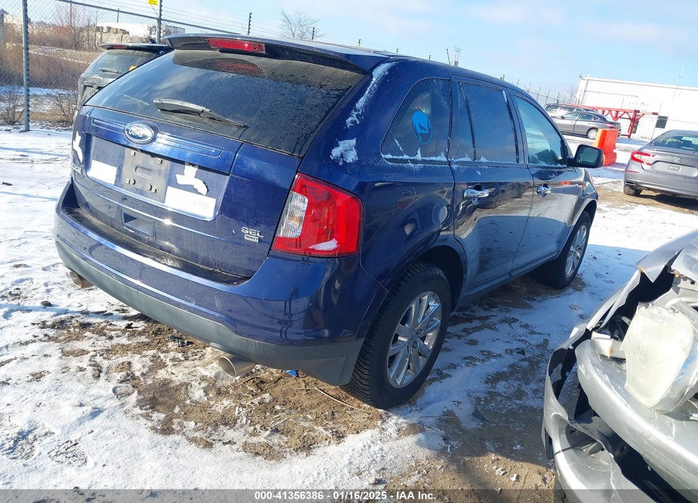 2011 FORD EDGE SEL VIN: 2FMDK4JC7BBA74895