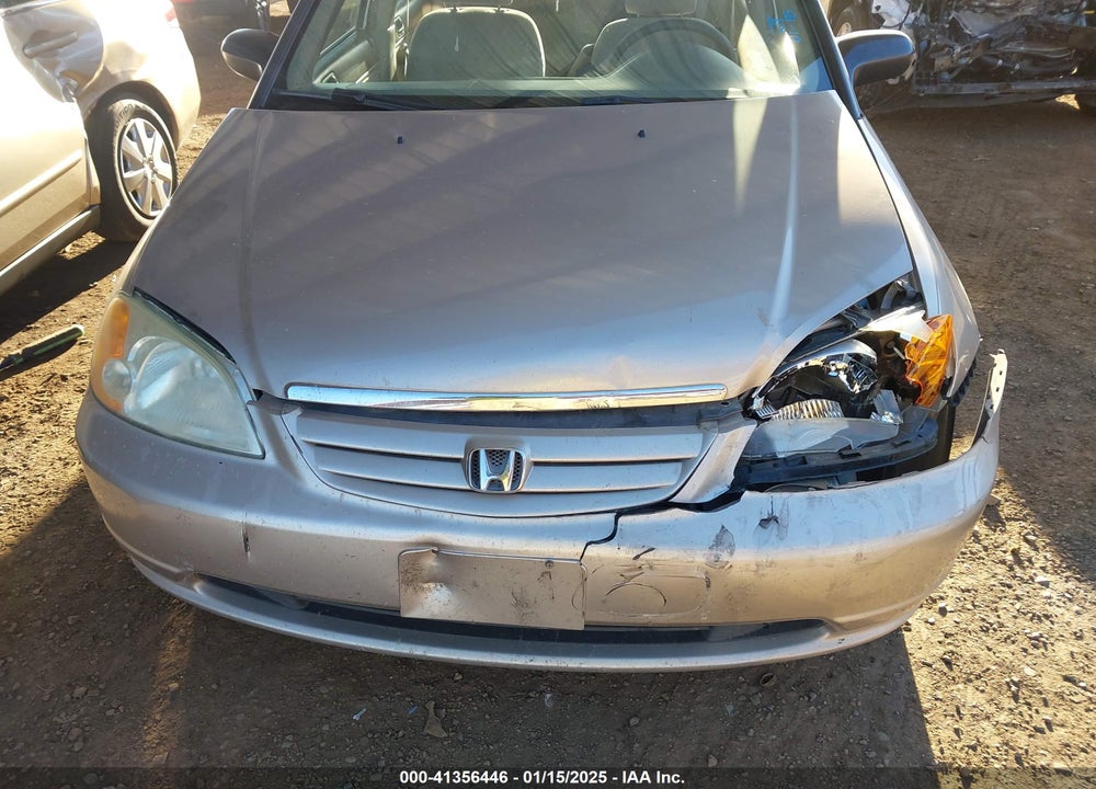 2002 HONDA CIVIC LX VIN: 1HGES16582L050348