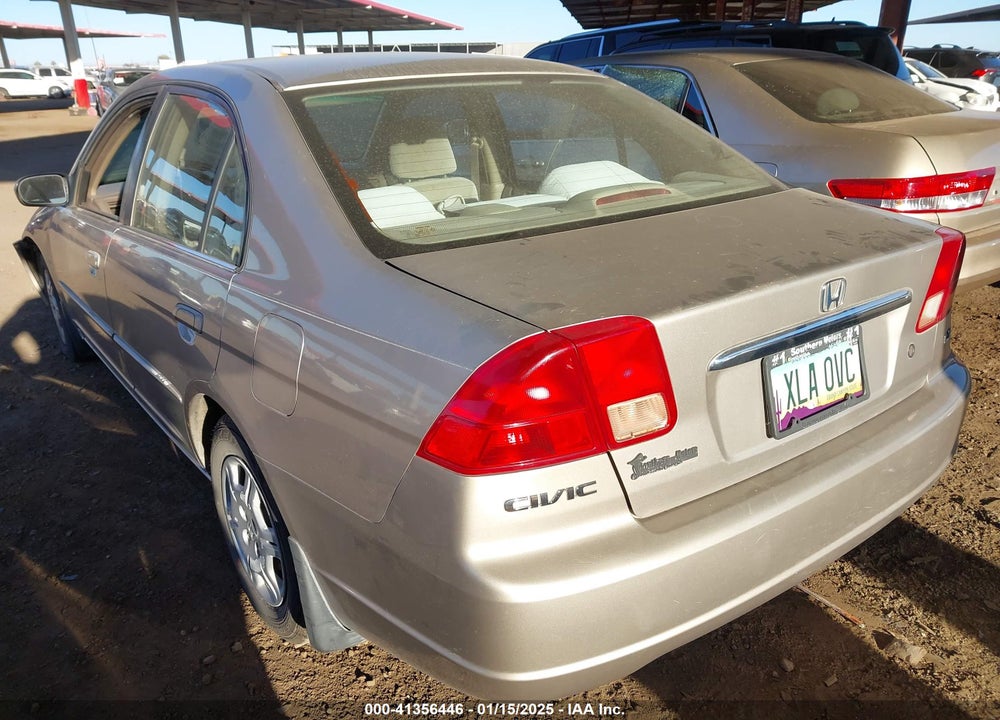 2002 HONDA CIVIC LX VIN: 1HGES16582L050348