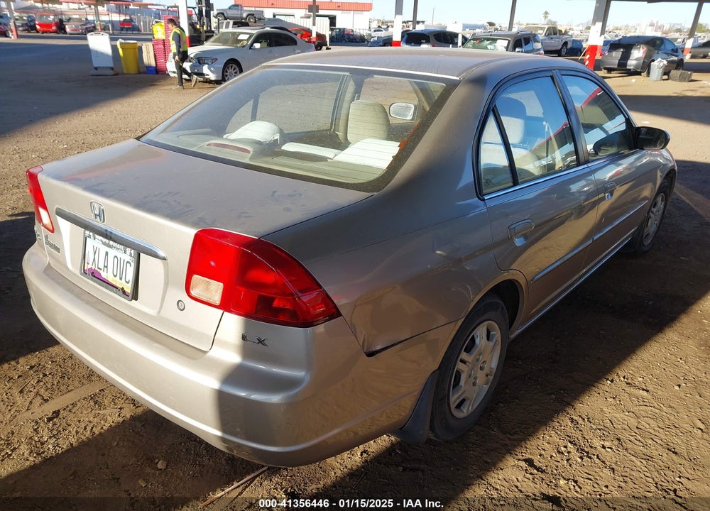 2002 HONDA CIVIC LX VIN: 1HGES16582L050348
