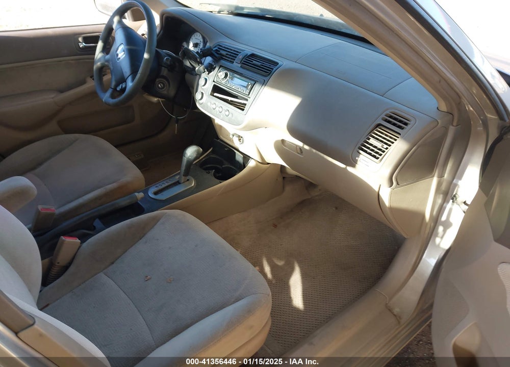 2002 HONDA CIVIC LX VIN: 1HGES16582L050348