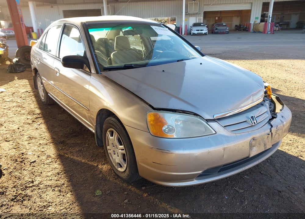 2002 HONDA CIVIC LX VIN: 1HGES16582L050348