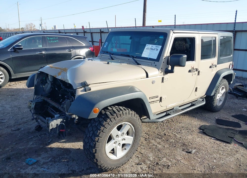 2016 JEEP WRANGLER UNLIMITED SPORT VIN: 1C4HJWDG9GL316984