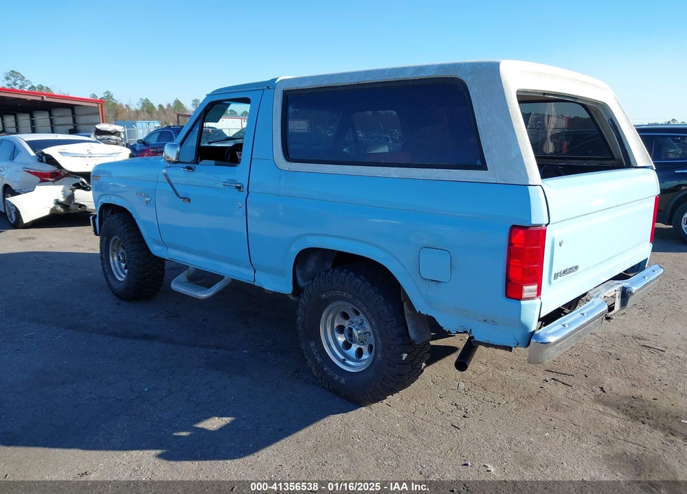 1981 FORD BRONCO U100 VIN: 1FMDU15F6BLA65294