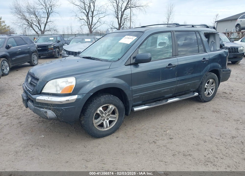 2005 HONDA PILOT EX-L VIN: 5FNYF18575B068442