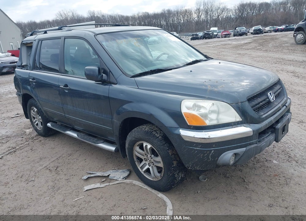 2005 HONDA PILOT EX-L VIN: 5FNYF18575B068442