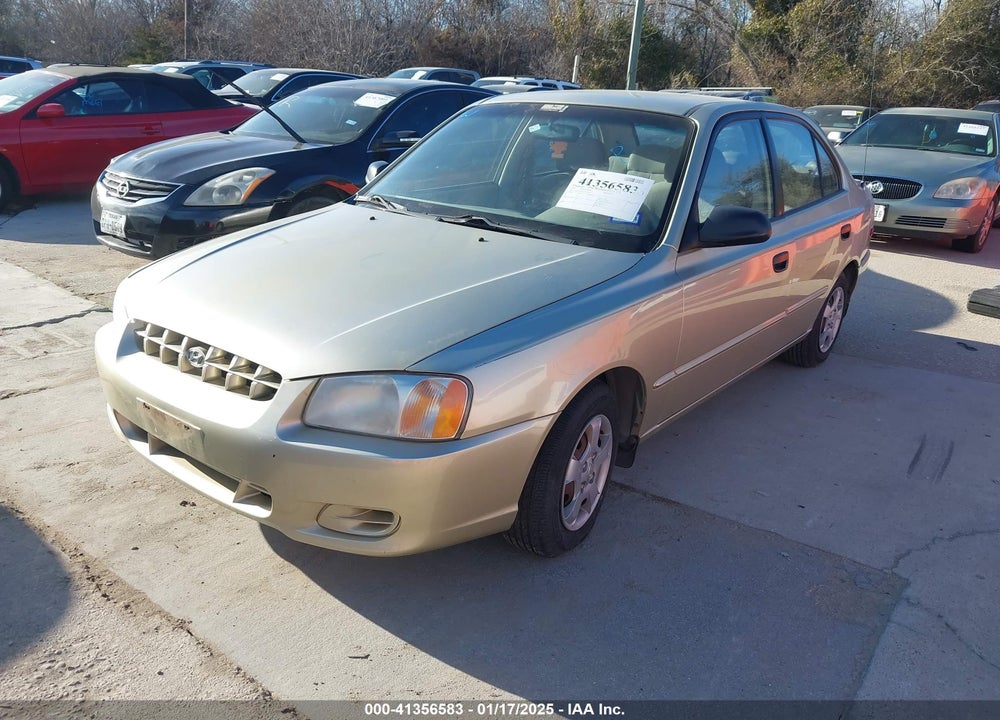 2000 HYUNDAI ACCENT GL VIN: KMHCG45G3YU034438