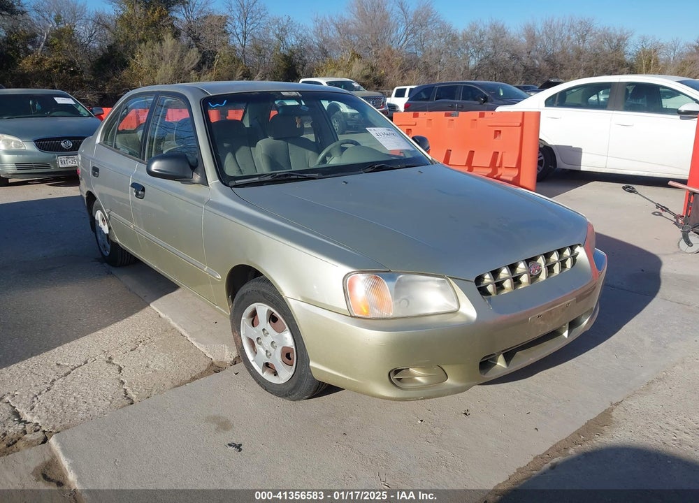2000 HYUNDAI ACCENT GL VIN: KMHCG45G3YU034438