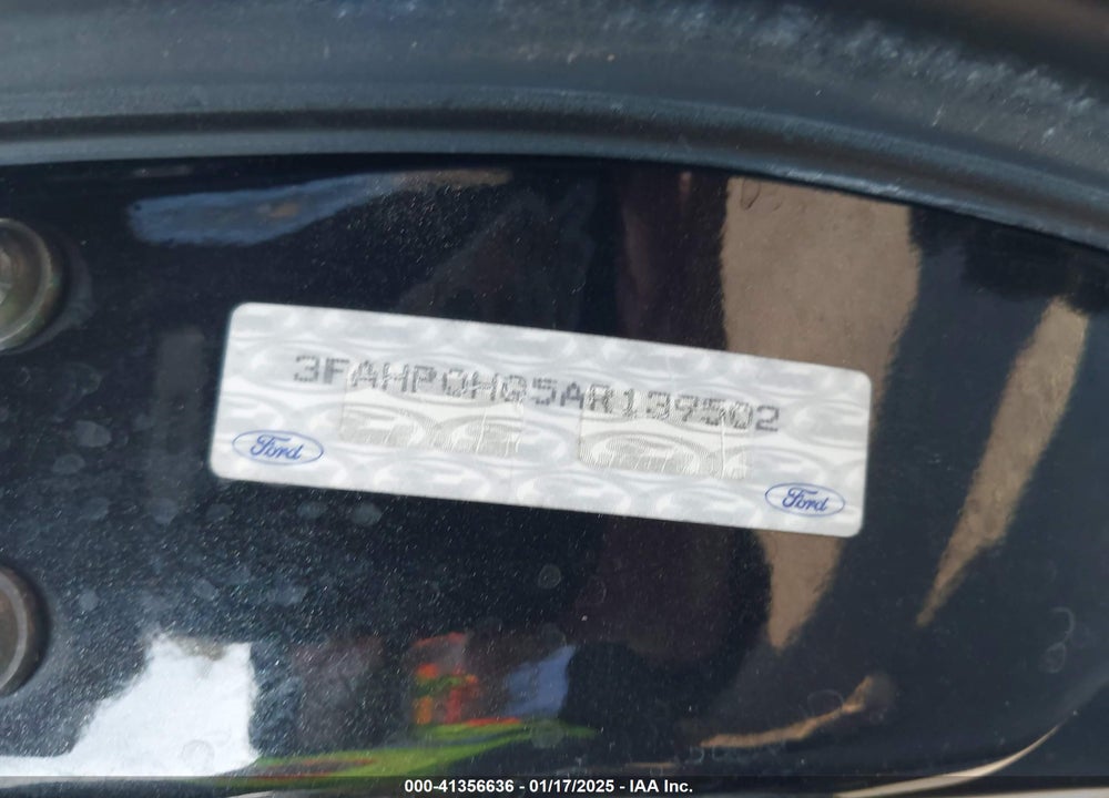 2010 FORD FUSION SE VIN: 3FAHP0HG5AR139502