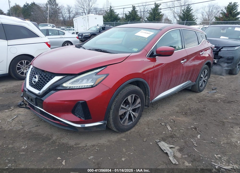 2019 NISSAN MURANO S VIN: 5N1AZ2MJ1KN125518