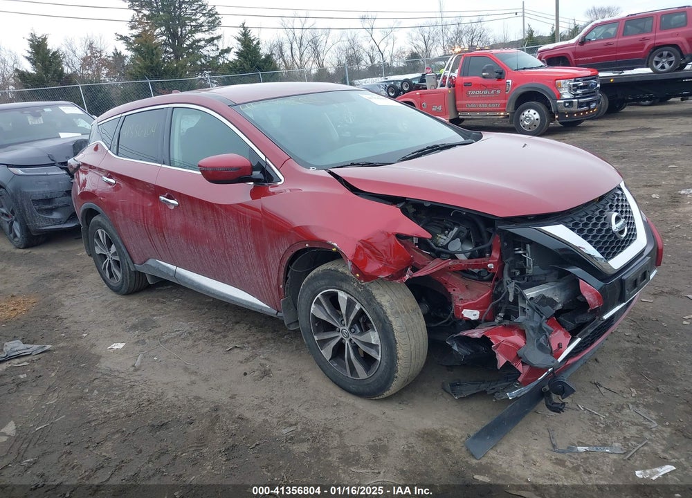 2019 NISSAN MURANO S VIN: 5N1AZ2MJ1KN125518