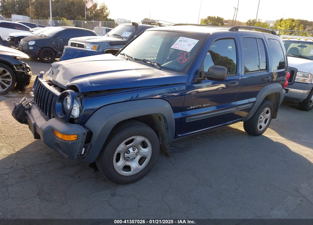 2002 JEEP LIBERTY VIN: 1J4GL48K62W257998