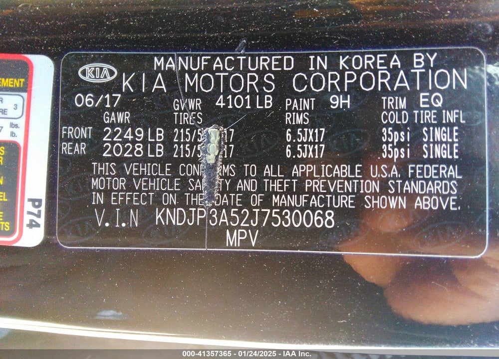 2018 KIA SOUL VIN: KNDJP3A52J7530068