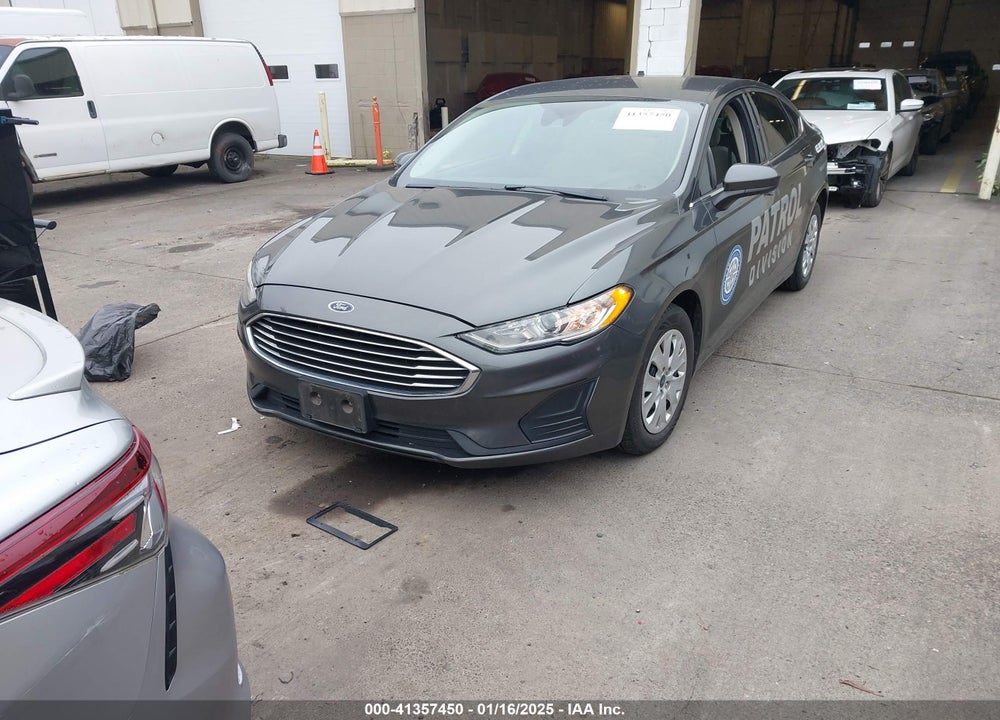 2019 FORD FUSION S VIN: 3FA6P0G71KR277158