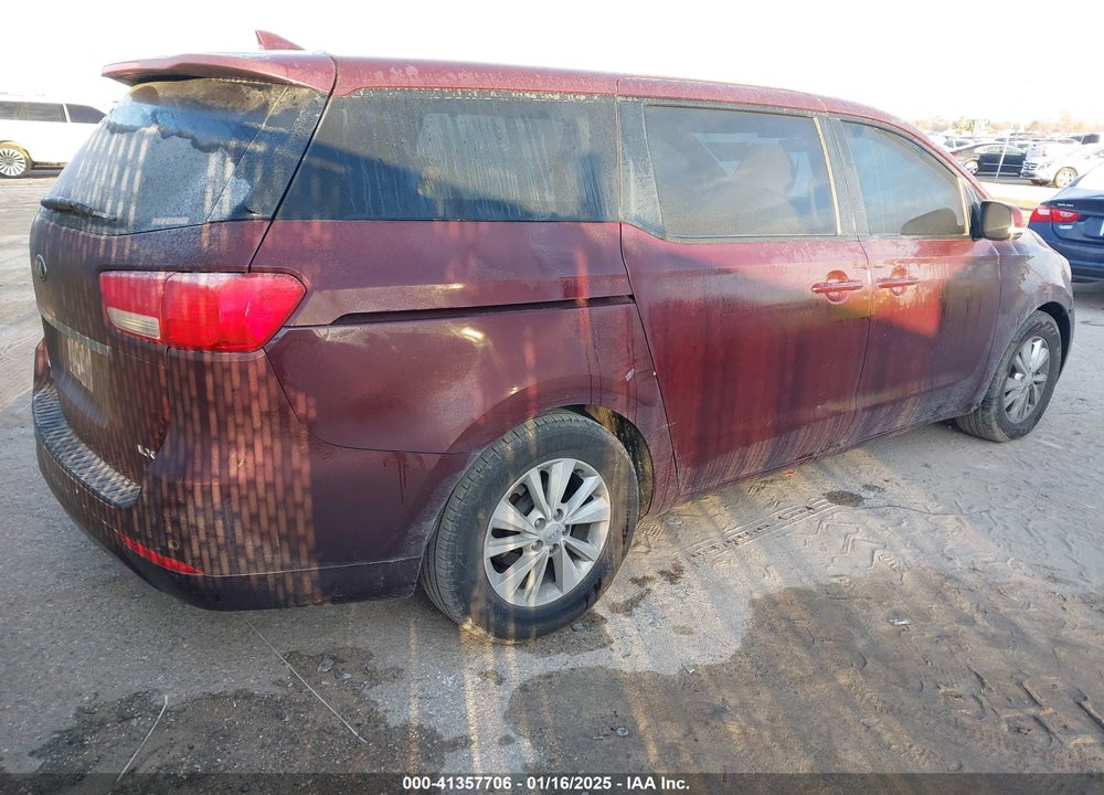 2016 KIA SEDONA LX VIN: KNDMB5C11G6128817
