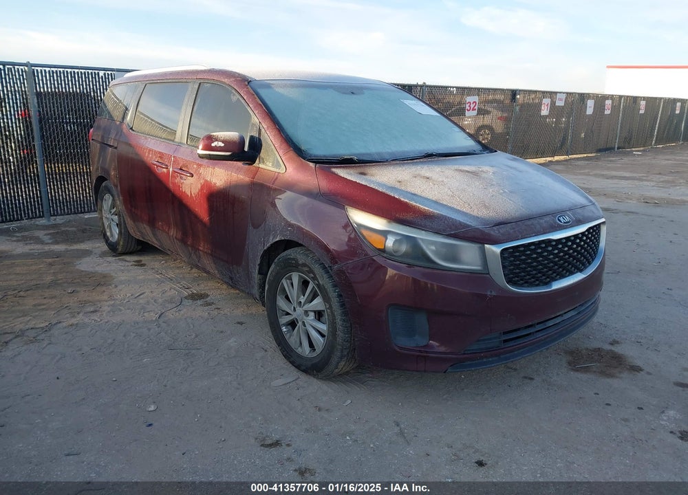2016 KIA SEDONA LX VIN: KNDMB5C11G6128817