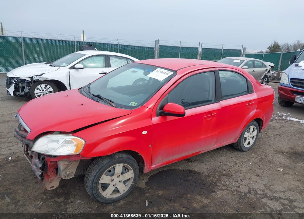 2008 CHEVROLET AVEO VIN: KL1TD56638B005906