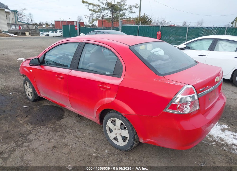 2008 CHEVROLET AVEO VIN: KL1TD56638B005906