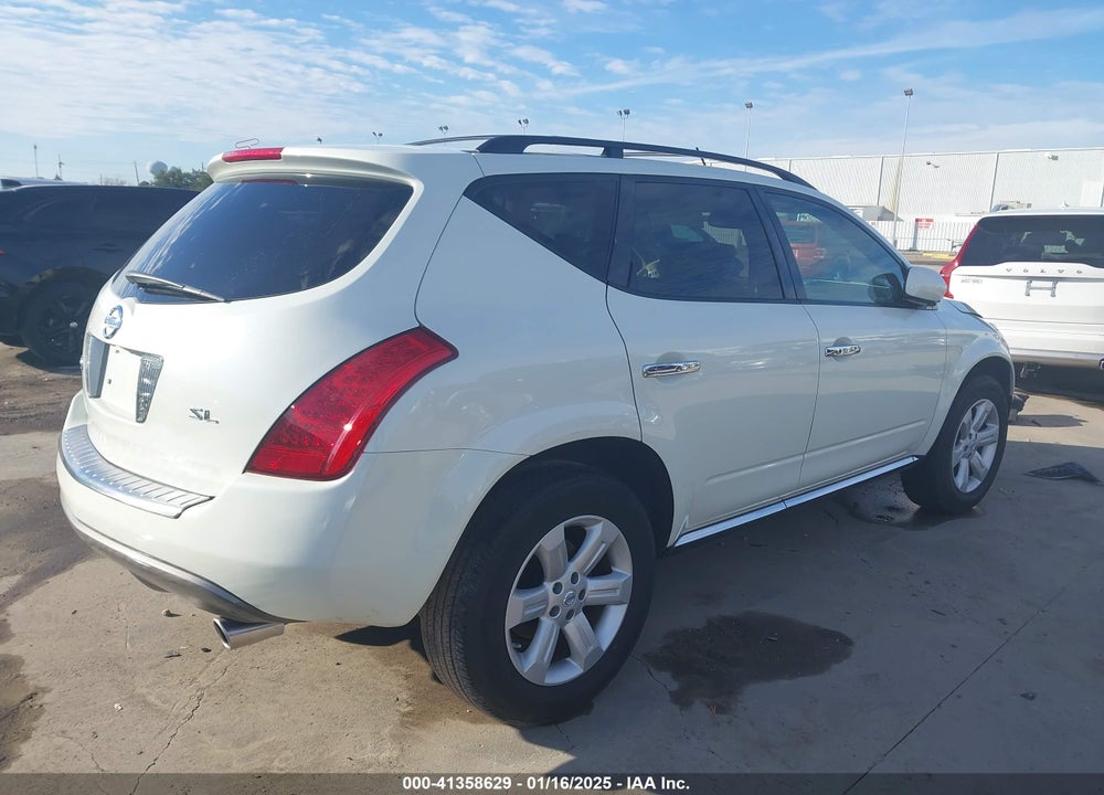 2007 NISSAN MURANO SL VIN: JN8AZ08T37W511304