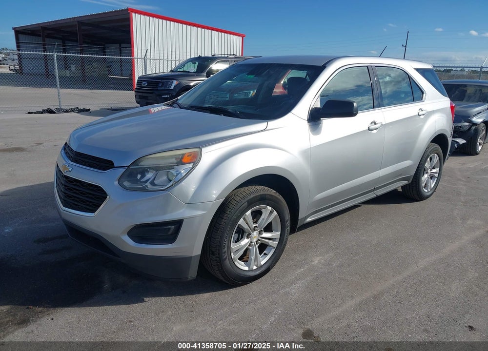 2016 CHEVROLET EQUINOX LS VIN: 1GNALBEK9GZ102539