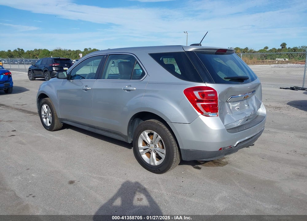2016 CHEVROLET EQUINOX LS VIN: 1GNALBEK9GZ102539