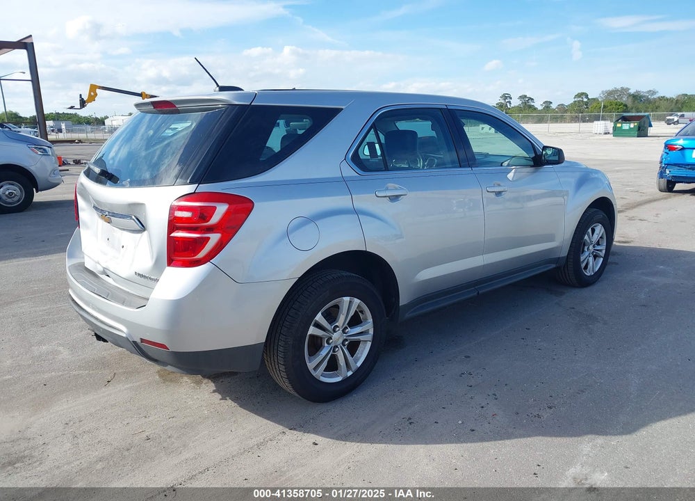 2016 CHEVROLET EQUINOX LS VIN: 1GNALBEK9GZ102539