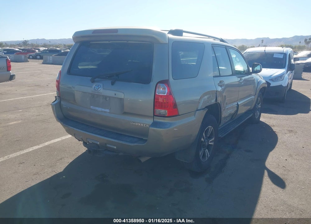 2006 TOYOTA 4RUNNER LIMITED V8 VIN: JTEZT17R460025724
