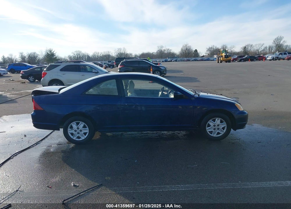2003 HONDA CIVIC LX VIN: 1HGEM22503L008179