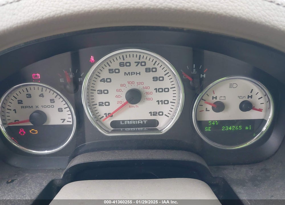 2007 FORD F-150 LARIAT/XLT VIN: 1FTPW12VX7KA72575