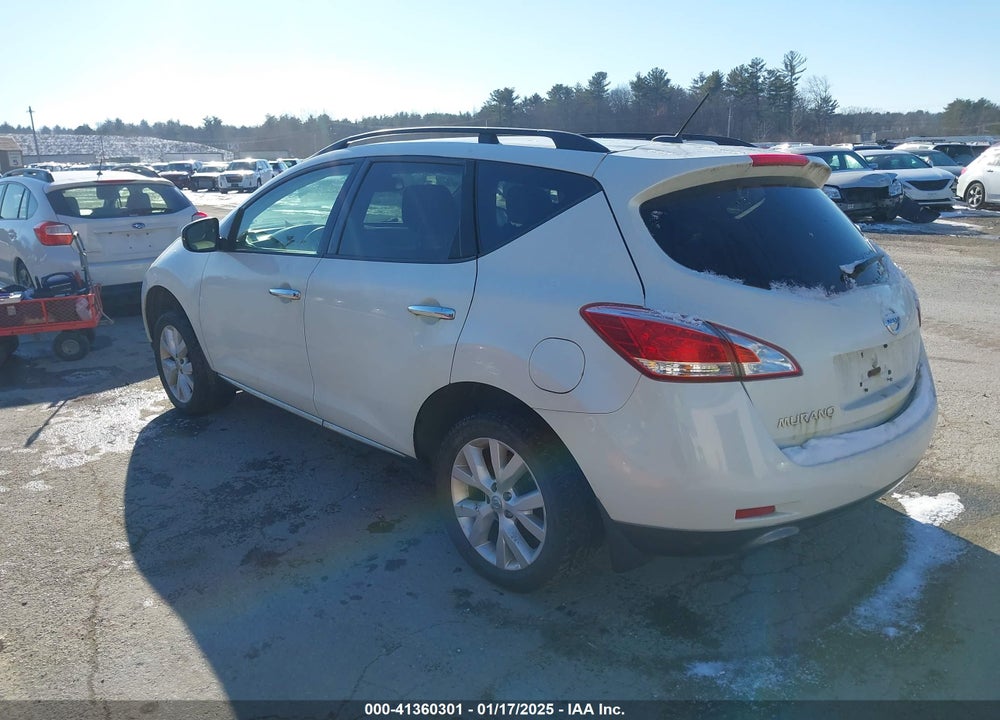 2012 NISSAN MURANO SL VIN: JN8AZ1MW3CW200178