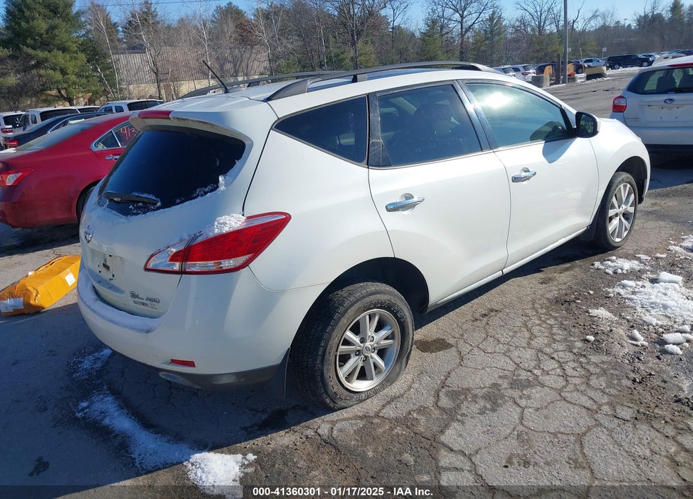 2012 NISSAN MURANO SL VIN: JN8AZ1MW3CW200178