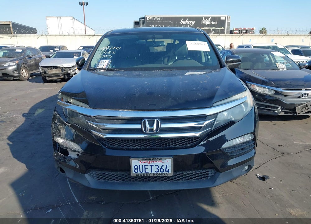 2017 HONDA PILOT EX-L VIN: 5FNYF5H76HB009198