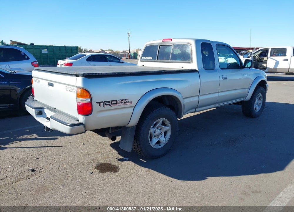 2004 TOYOTA TACOMA PRERUNNER V6 VIN: 5TESN92N74Z338704