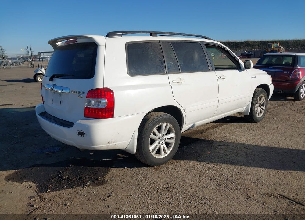 2007 TOYOTA HIGHLANDER HYBRID V6 VIN: JTEEW21A470037789
