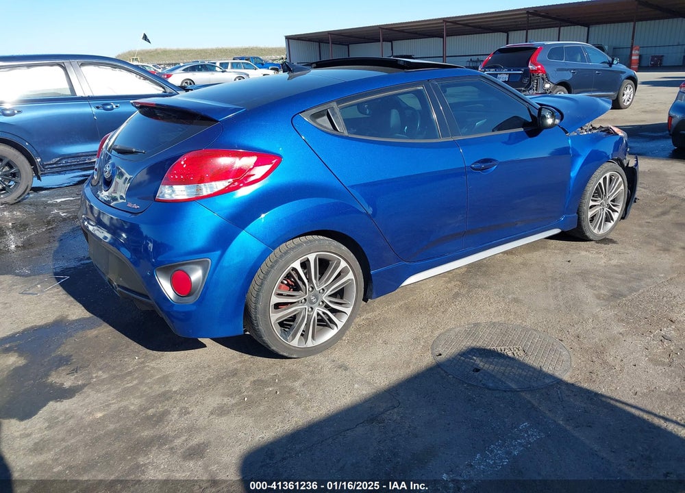 2016 HYUNDAI VELOSTER TURBO VIN: KMHTC6AEXGU302430