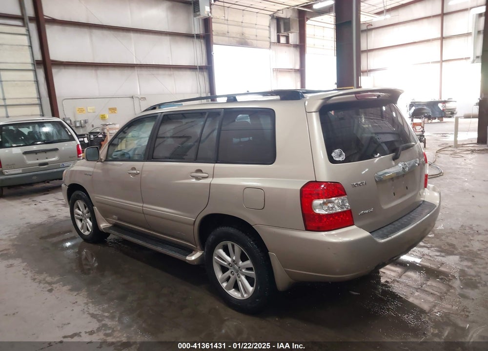 2007 TOYOTA HIGHLANDER HYBRID V6 VIN: JTEEW21A370043793