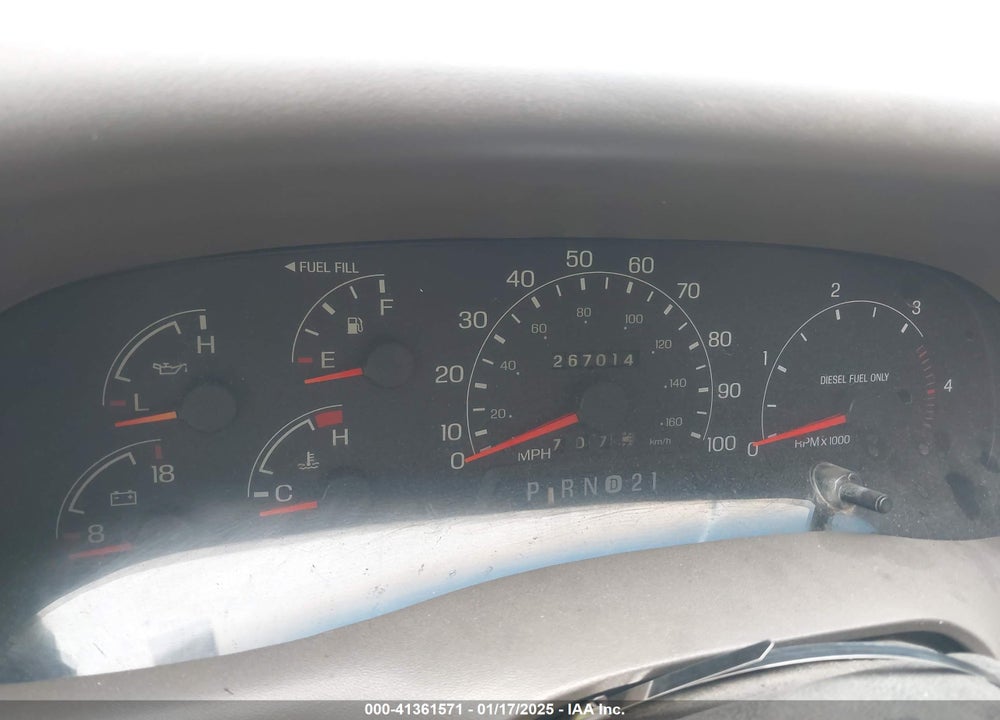 2000 FORD F-250 LARIAT/XL/XLT VIN: 1FTNW21F9YED11508