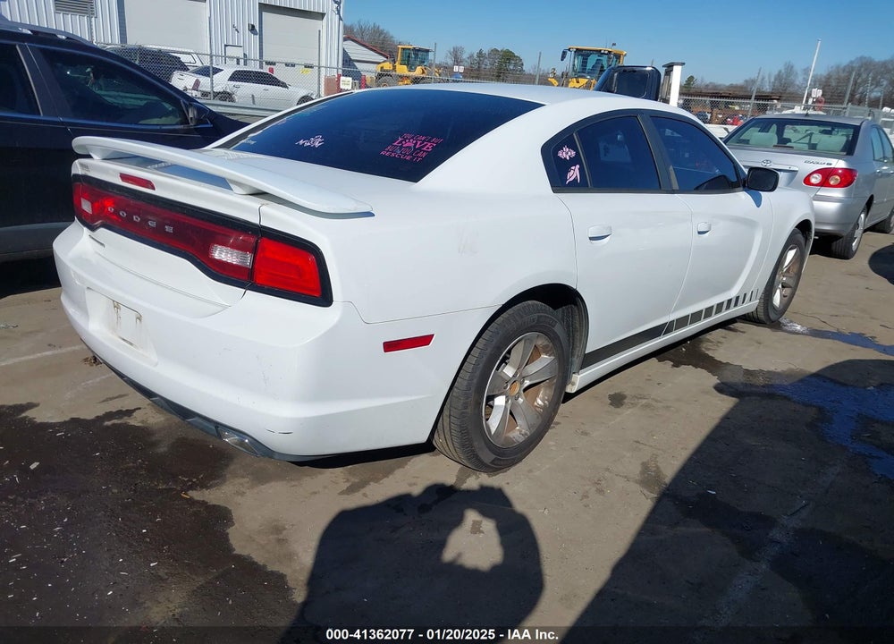 2012 DODGE CHARGER VIN: 2C3CDXBG8CH112439