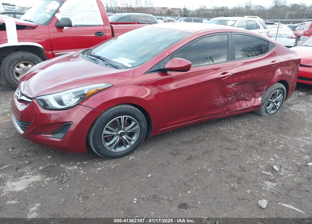 2014 HYUNDAI ELANTRA SE VIN: 5NPDH4AE1EH536879