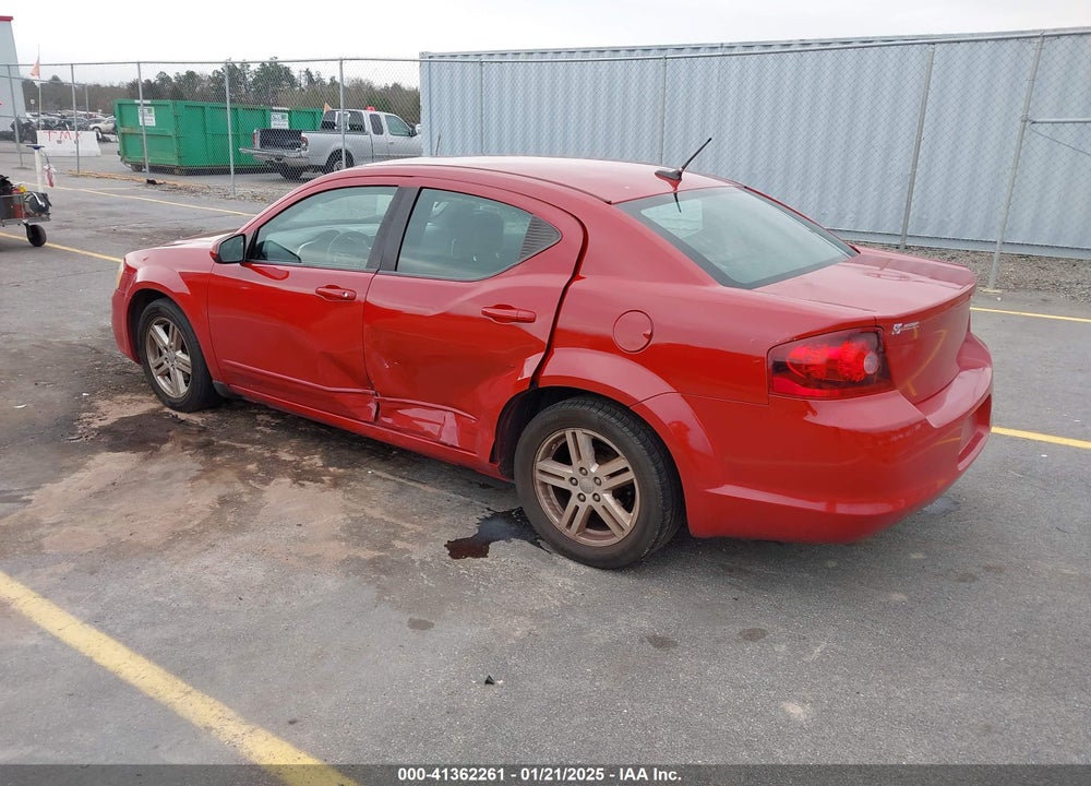 2012 DODGE AVENGER SXT VIN: 1C3CDZCBXCN157226