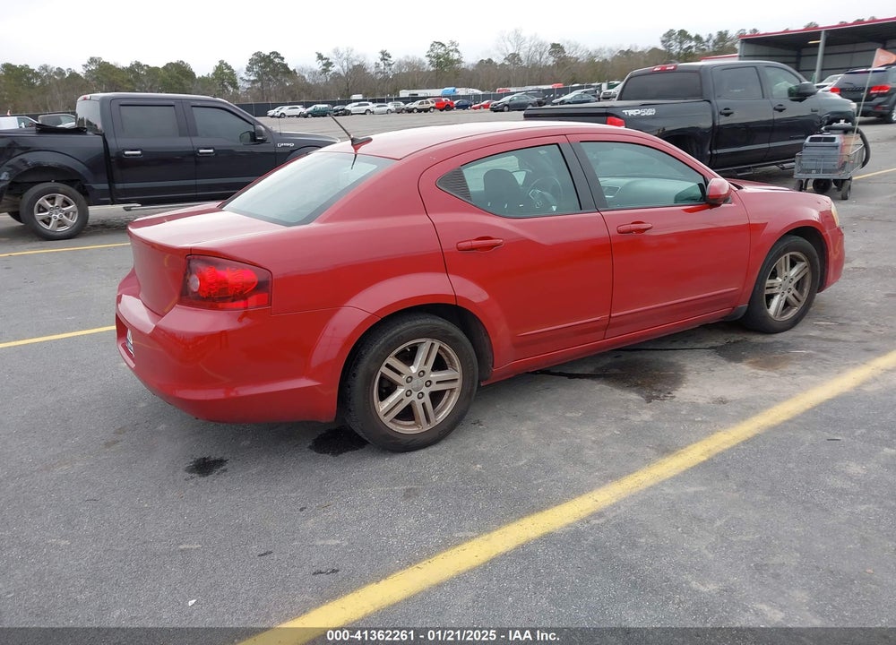 2012 DODGE AVENGER SXT VIN: 1C3CDZCBXCN157226