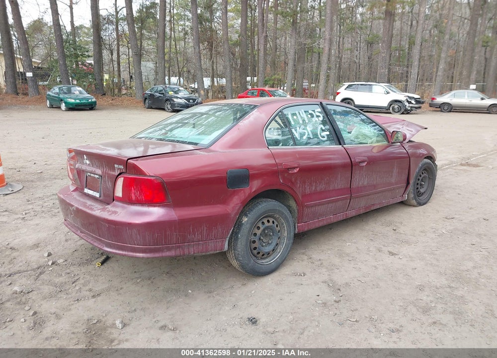 2003 MITSUBISHI GALANT VIN: 4A3AA46G73E106706