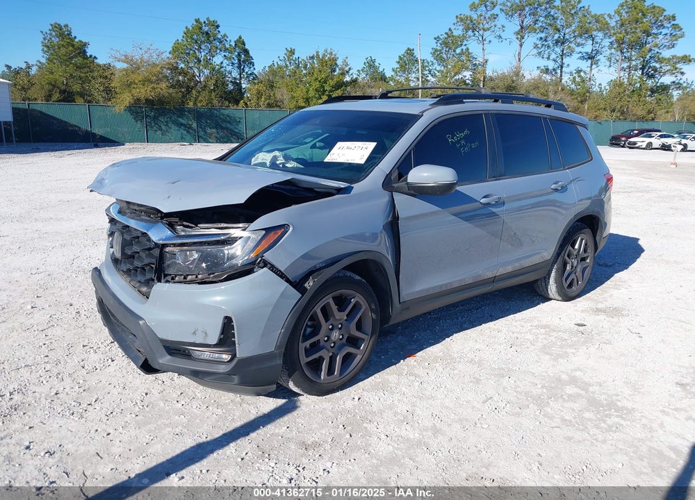 2022 HONDA PASSPORT 2WD EX-L VIN: 5FNYF7H58NB000976