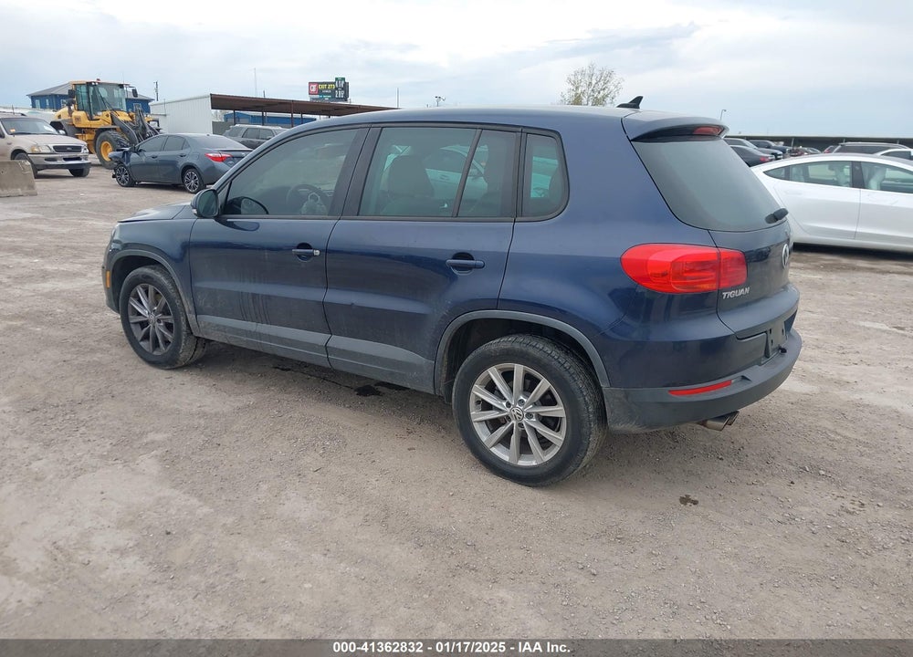 2014 VOLKSWAGEN TIGUAN SE VIN: WVGAV3AX0EW561155