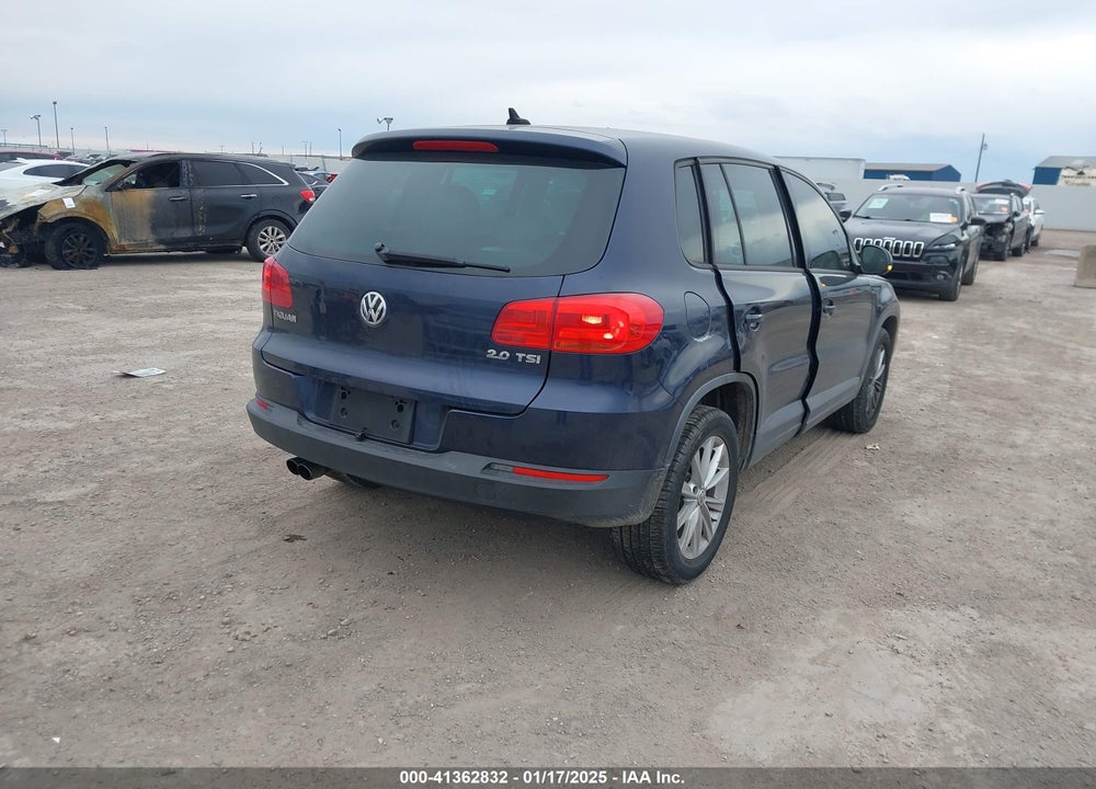 2014 VOLKSWAGEN TIGUAN SE VIN: WVGAV3AX0EW561155