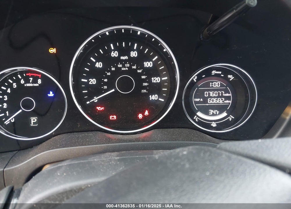 2017 HONDA HR-V LX VIN: 3CZRU5H34HM701781